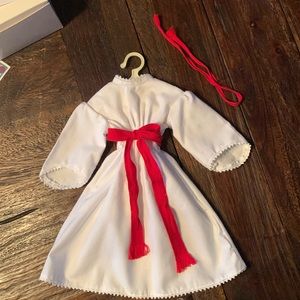 1990 American Girl Kirsten’s Christmas dress and hanger